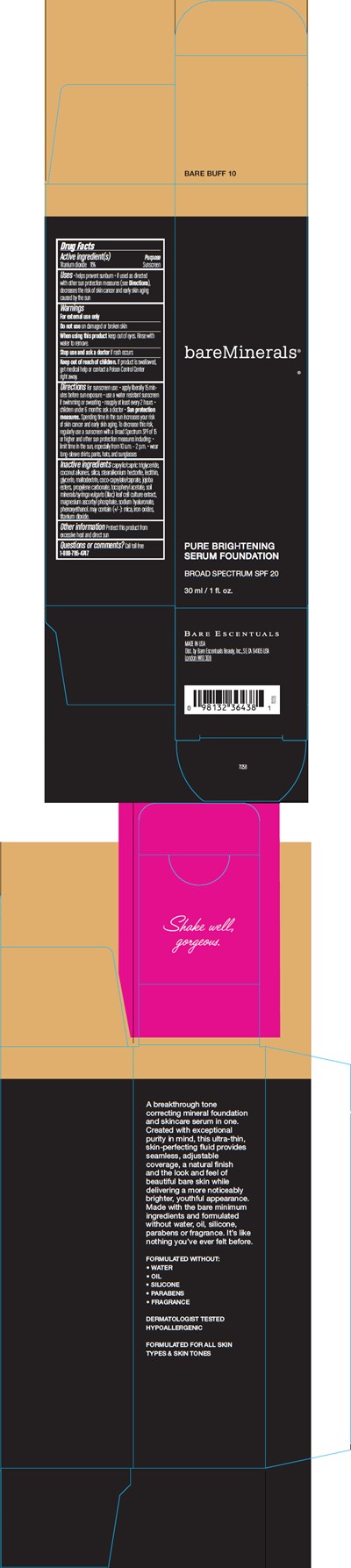 Principal Display Panel - 30 ml Bottle Carton - Bare Buff 10 - bareminerals 10