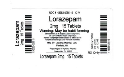 43353-0255-15.jpg Bottle Label 2 mg - 43353 0255 15