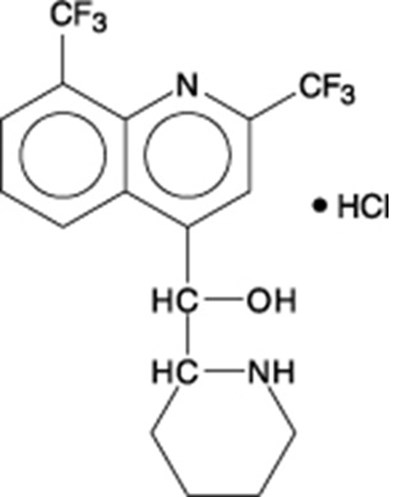 "image Description" (Mefloquine Hydrochloride Tabs Structure)