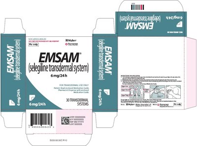 Emsam Transdermal 6 mg/24 Hour Carton Label (Image 09)