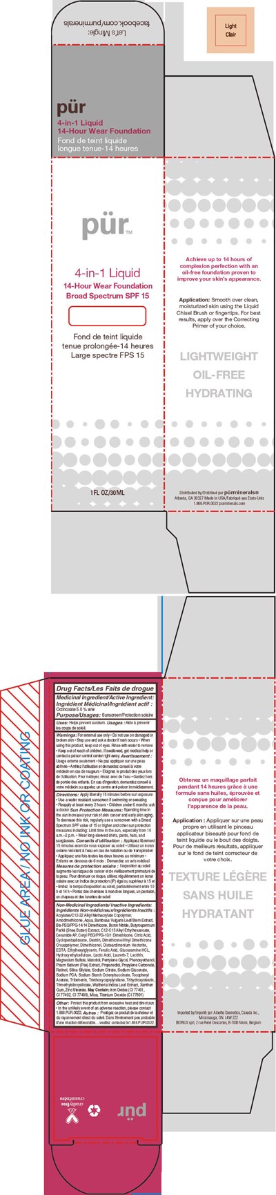 pur-liqfound-01.jpg Principal Display Panel - 30 mL Bottle Carton - Light - pur liqfound 01