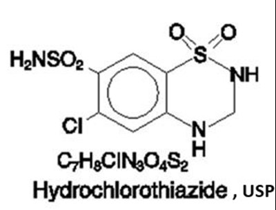 Hydrochlorothiazide Chemical Structure (Image 2)