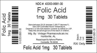 Bottle Label 1mg (43353 681)