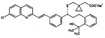 montelukast-str.jpg image of chemical structure - montelukast str