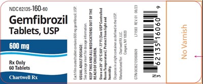 Image Description (Gemfibrozil 60 Tablets Label)