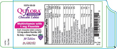 PRINCIPAL DISPLAY PANEL - 1 mg Tablet Bottle Label - quflora 03