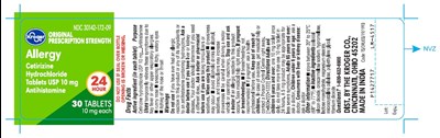 cetirizine-fig1.jpg PACKAGE LABEL-PRINCIPAL DISPLAY PANEL - 5 mg (30's Tablet Container Carton Label) - cetirizine fig1