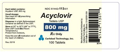 Package Label – Principal Display Panel (Acy01 0001 07)