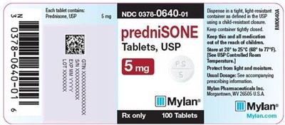 image-01.jpg Prednisone Tablets, USP 5 mg Bottle Label - image 01