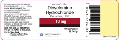 Dicyclomine HCl Capsules-10mg-100capsules (Dicyclomine Hydrochloride Capsules Usp 2)