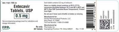 bottle label 0.5 mg 30 tablets - etc 0.5mg 30ct