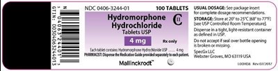 Principal Display Panel (4 mg Tablet Bottle Label)