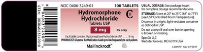 Principal Display Panel (8 mg Tablet Bottle Label)