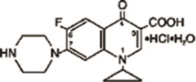 Ciprofoxacin HCl Structural Formula - ciprofloxacin tablets usp 1