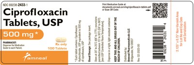 500 mg 100 Ct Label (Ciprofloxacin Tablets Usp 5)