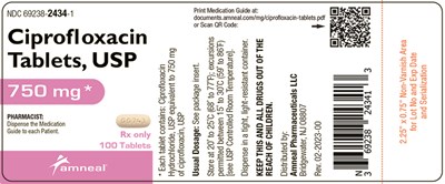500 mg 100 Ct Label (Ciprofloxacin Tablets Usp 6)