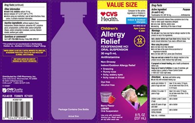 Fexofenadine HCl, Usp 30 mg (Childrens Fexofenadinehcl 30 mg Berry Liquid 1)