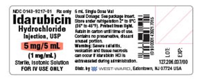 idarubicin-hydrochloride-injection-usp-2.jpg Idarubicin Hydrochloride Injection, USP 5 mg/5mL vial label - idarubicin hydrochloride injection usp 2