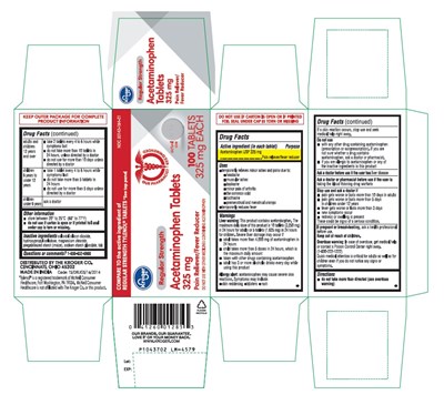 Package Label-principal Display Panel 325 mg (100 Tablets Bottle) (Aurophen Fig1)