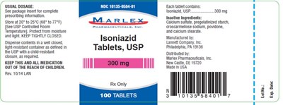 isoniazid-tablet-02.jpg PRINCIPAL DISPLAY PANEL NDC 10135-0584-01MarlexIsoniazidTablets, USP300 mgRx Only100 Tablets - isoniazid tablet 02