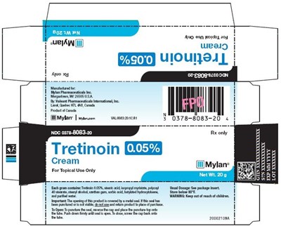 Tretinoin Cream 0.05% Carton Label - image 03
