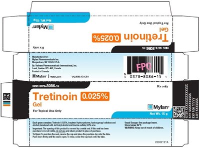 Tretinoin Gel 0.025% Carton Label - image 06
