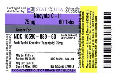 Nucynta - Images NDC 16590-889