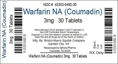 43353-492.jpg Bottle Label 3mg - 43353 492
