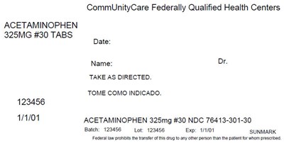 Principal Display Panel - 325 MG Tablet Bottle Label - acetaminophen 01