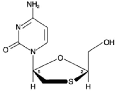 Chemical Structure - lamivudine structure