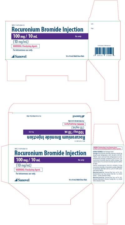 PRINCIPAL DISPLAY PANEL - 10 mL Vial Box - rocuronium 06