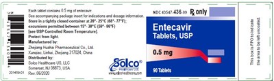 image-01.jpg Entecavir Tablets 0.5 mg - 90 tablets - image 01
