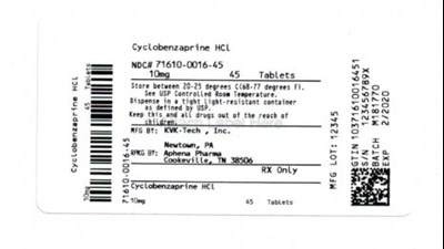 Bottle Label 10 mg (71610 0016 45)
