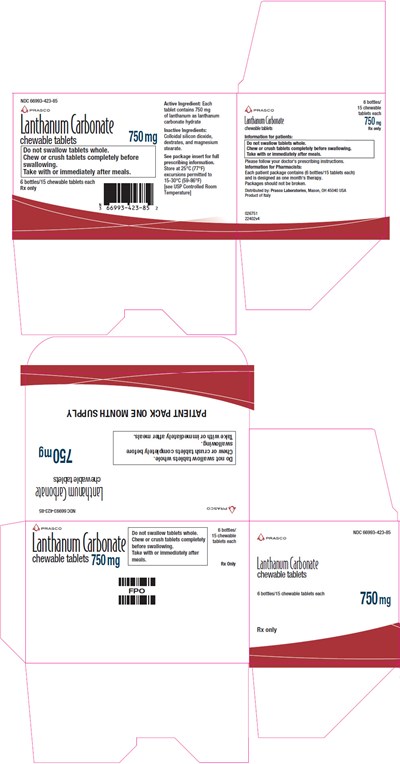 lanthanum-03.jpg PRINCIPAL DISPLAY PANEL - 750 mg Tablet Bottle Package - lanthanum 03