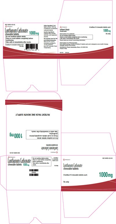 lanthanum-04.jpg PRINCIPAL DISPLAY PANEL - 1000 mg Tablet Bottle Package - lanthanum 04