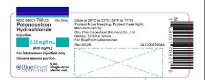 Palonosetron Injection Label  Ndc 68001-708-25 (Palonosetron 5)