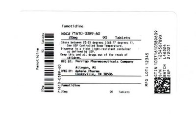 Bottle Label 20 mg (71610 0389 60)