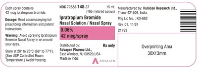 Image Description (Ipratropium Bromide Nasal Spray Container Label)