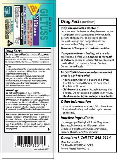 Image Description (Giltuss 100s Bottle Label)
