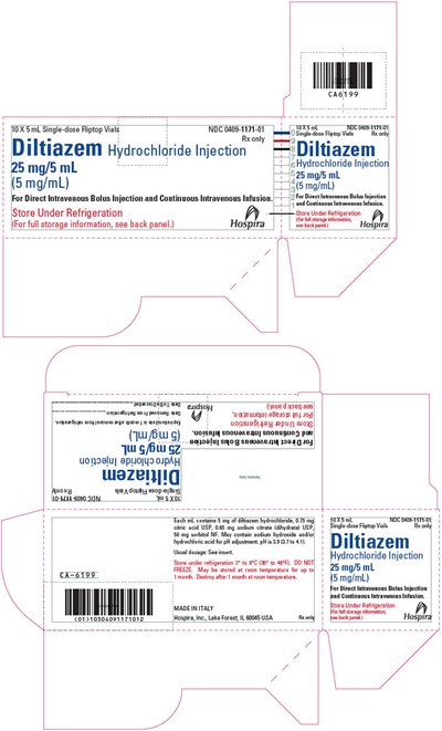diltiazem-10.jpg Principal Display Panel - 5 mL Vial Carton - diltiazem 10
