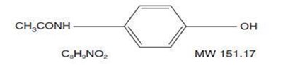 Image Of Acetaminophen Chemical Structure (Ba76b16c Figure 02)