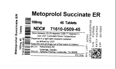 Bottle Label 100 mg (71610 0509 45)
