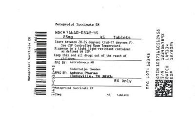 Bottle Label 25 mg (71610 0512 45)