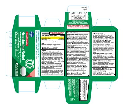 Headache Relief 24 ct- Carton label - headache 24 carton