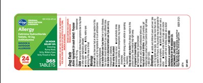 Cetirizine Hydrochloride Tablets 10mg-365ct-bottle Label (6374725 01239 Ol)