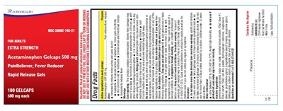 Package Label-principal Display Panel 500 mg (24 Gelcaps Container Label) (Acetaminophen Fig1)