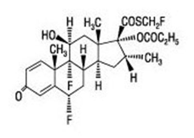 Fluticasone Propionate Chemical Structure (Fluticasonepropionatehfa Spl Graphic 01)
