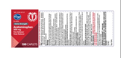 Acetaminophen-500mg-kroger-100s-label (Acetaminophen 500mg Kroger 100s Label)