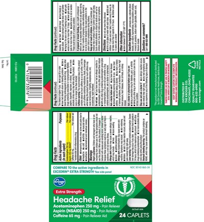 extra-strength-headache-relief-caplets-tcl-1.jpg Acetaminophen 250 mg, Aspirin 250 mg (NSAID)*, Caffeine 65 mg, *nonsteroidal anti-inflammatory drug - extra strength headache relief caplets tcl 1