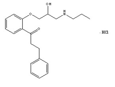Propafenone Hydrochloride Structural Formula - structure 01